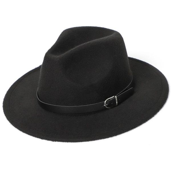 

fedora hat men women imitation woolen winter women felt hats men fashion black jazz hat fedoras chapeau sombrero mujer 2021, Blue;gray