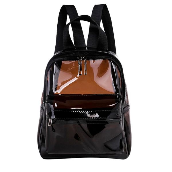

transparent fashion backpack women leisure back pack korean ladies knapsack casual travel bags for school teenage girls bagpack