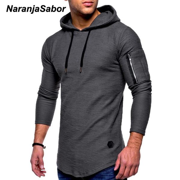 

naranjasabor men's hoodies 2020spring autumn sportswear long sleeve casual hooded shirt mens brand clothing male sweatshirt n495, Black