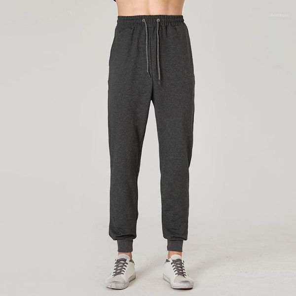 

men's pants blank mens jogger elastic waist solid sweatpants in 4 colors asian size long jogging pants1, Black