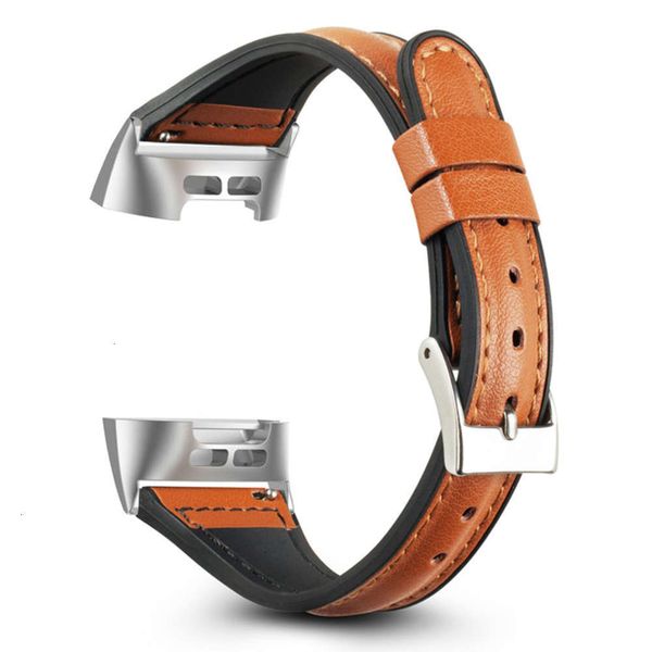 

suitable for fitbit bracelet strap charge3 silicone sticker leather small waist perso