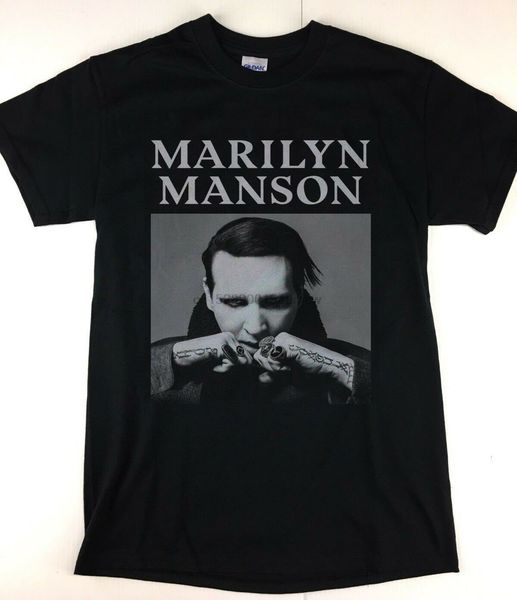 

new marilyn manson heaven upside down tour 2018 white &amp black s 3xl hoodie designers t shirts sweatshirt