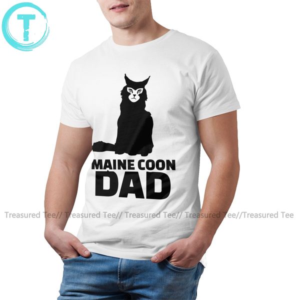 

maine coon футболка maine coon cat папа футболка fun 3xl tee shirt основные короткие рукава печать муж tshirt спорта с капюшоном hoodie
