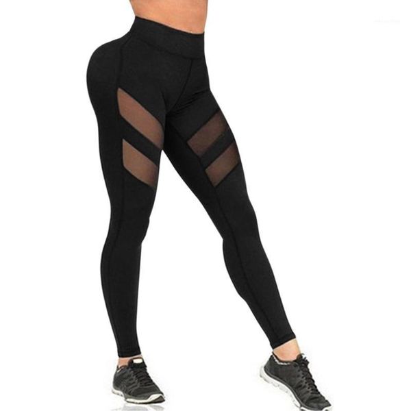

yoga outfits push up tights leggings women high waist stretch mesh sports pants for household sporting ornaments1, White;red