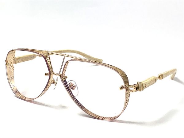 Neue optische Herrenbrille im New Yorker Design, Pilotenbrille mit Metallrahmen, POSTYANK-Brille im HD-Stil, klare Linse