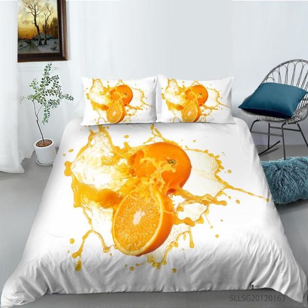 

bedding sets arrival orange juice printing set duvet cover twin full single double  cut oranges 3d print