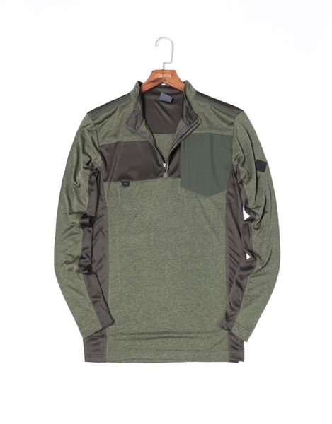 

2020 осени новые люди на открытом воздухе быстросохнущих футболок стоячего воротник растяжку с длинными рукавами дна рубашки альпинизма верх, Black;red