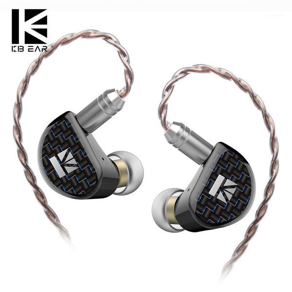 Cuffie Auricolari KBEAR Believe Diaframma in berillio puro da 9 mm 1DD In Ear Auricolare con 0,78 mm Placcato in oro 2 Pin 6N Rame a cristallo singolo