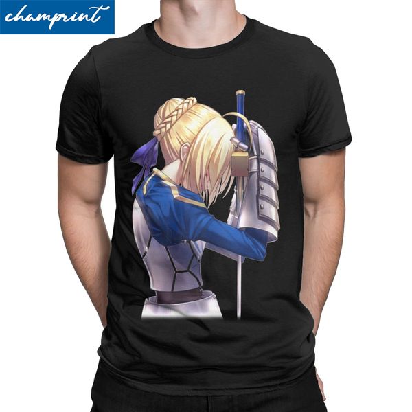 

сабля плач мужская судьба stay night fgo аниме новизна короткие рукава o шеи уникальная одежда спортивная толстовка с капюшоном толстовка му