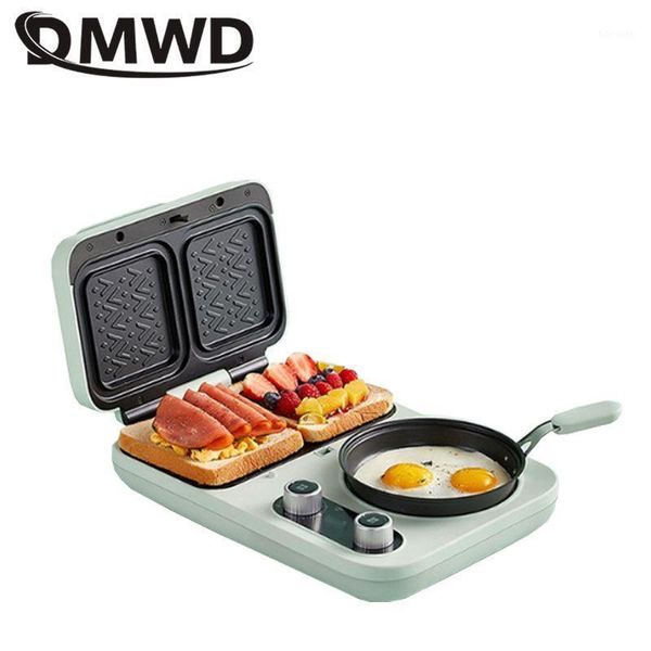 

dmwd household multifunction breakfast machine electric waffle maker automatic sandwich bread toaster ham meat egg grill pan1