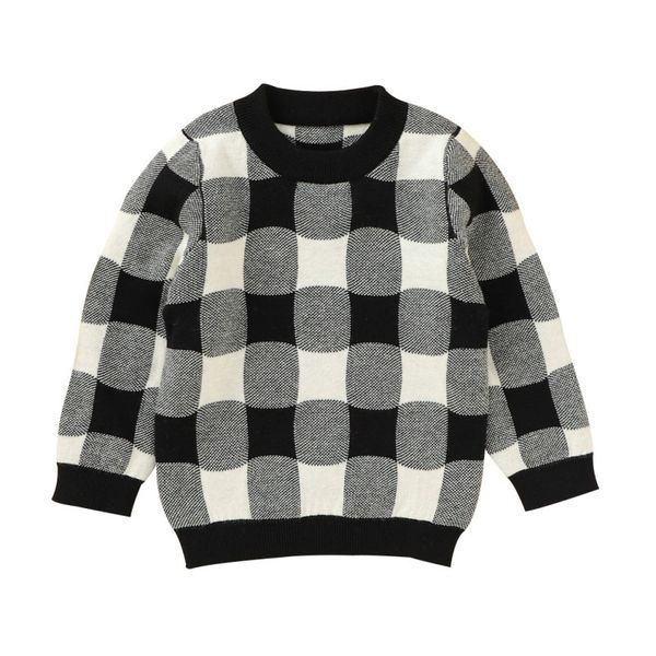 

kids sweatshirt baby boy girl sweater plaid print cotton sweaters autumn children knitted outerwear pullover 1029, Blue;gray