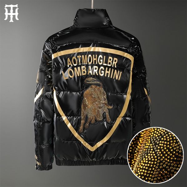 

d3ny 20fw allover nylon men zipper god winter of loose logo jacket america fear cotton coat fog warm jacket women autumn rxlgo, Black