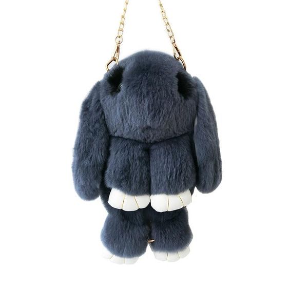 

18 autumn winter skin. 's hair sham lovely cartoon diagonal single shoulder both shoulders chain adorable bag