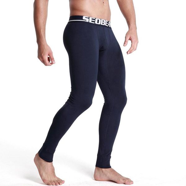 

gym leggings men tights sports wear compression pants fitness running leggings & long johns underwear trousers man mallas hombre, Black;blue