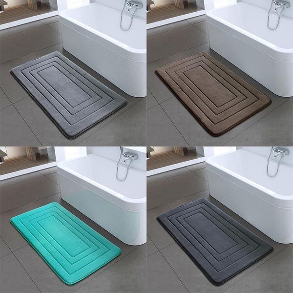 

foam rug bath mat kitchen bedroom shower carpet 1pc popular non-slip mats bathroom1