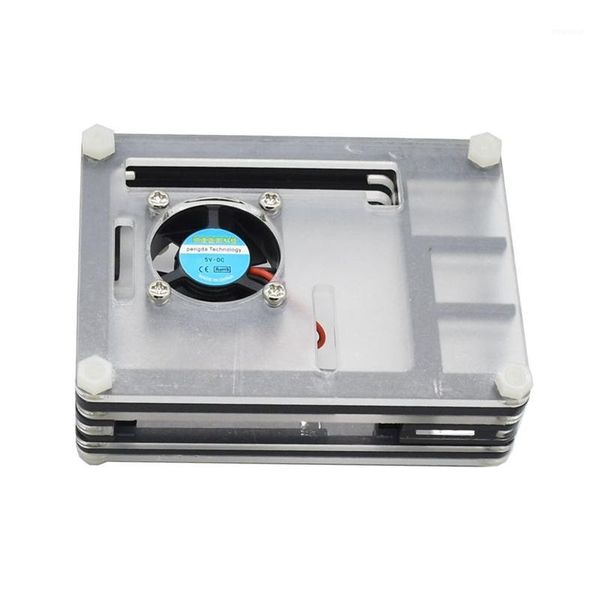 

for raspberry pi 4 model b acrylic case with cooling fan for raspberry pi 41