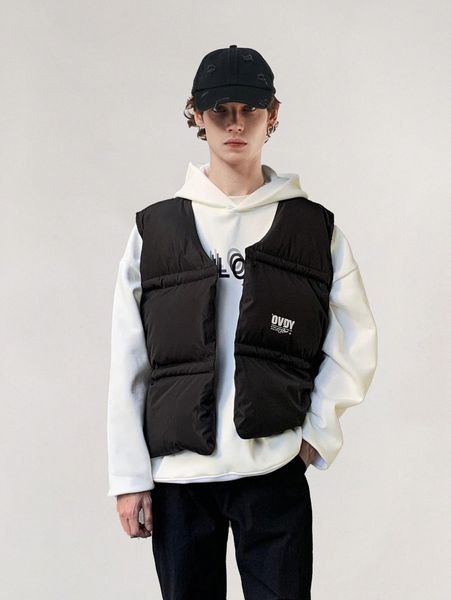 

men letter graphic puffer winter coat 83y8#, Black;brown