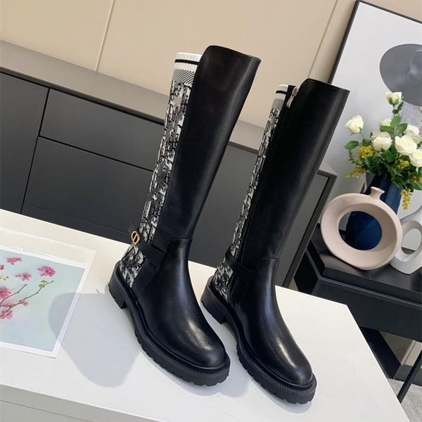 

2020 design original single casual women's boots over the knee boots winter knee high heels 35-41 size ing, Black