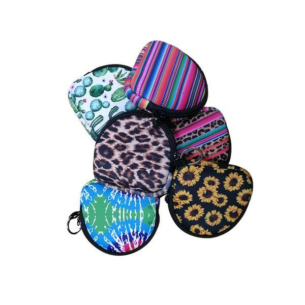 

неопрен для лица маски сумка модной многофункциональной гарнитуры для монет сплошного цвета и красочная переносная маски для лица кошелек су, Silver