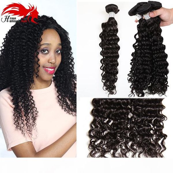 

hannah hair product deep curly hair extensions hannah virgin hair brazilian deep curly wave 3 bundles curly weave, Black