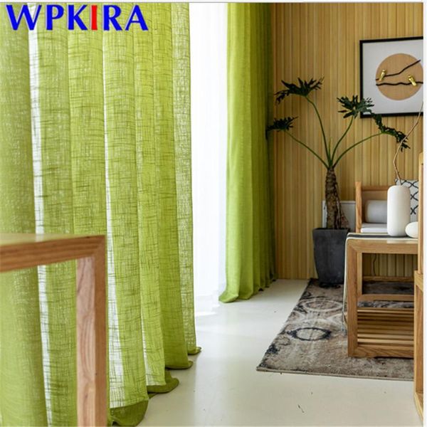 

modern green tulle curtains for living dining room bedroom simple big belly window screens blinds tulle curtains w-zh050#30