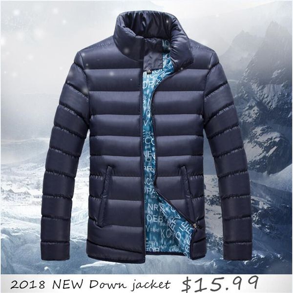 

new jackets parka men quality autumn winter warm outwear slim mens coats casual windbreak jacket down wear m-5xl 201106, Black;brown