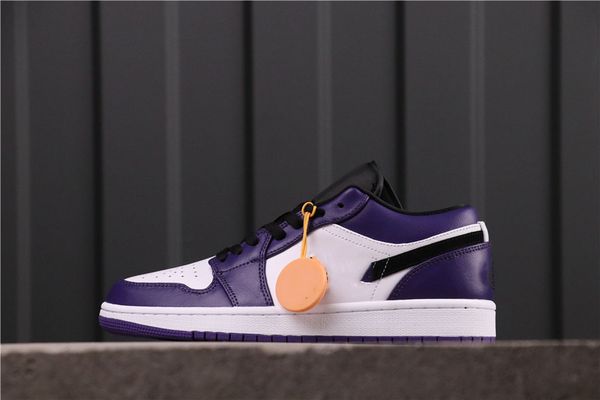 

лучшее качество jumpman 1 low designer skateboard shoots court purple mashion trainers новые роскоши дизайнеры обувь с коробкой