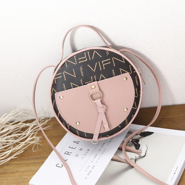 

2021 высокое качество винтаж плечо круглые сумки tote кожа 5 цвет женщины дизайнерские сумки бестсилины уолтовые женщины сумки crossbody сум, Black;red