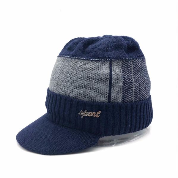 

2018 новые зимние военные шапки для мужчин bone бейсболки мужские трикотажные шерсти кепки двухслойный теплый gorros hat sqceby buy_home, Black;white