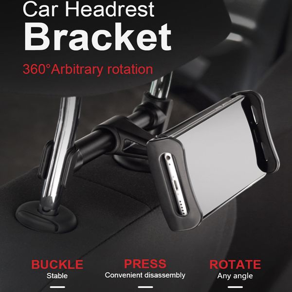 

360 degree rotation aluminum alloy body univerola car mount stand adjustable mobile tablet holder for phone laptop