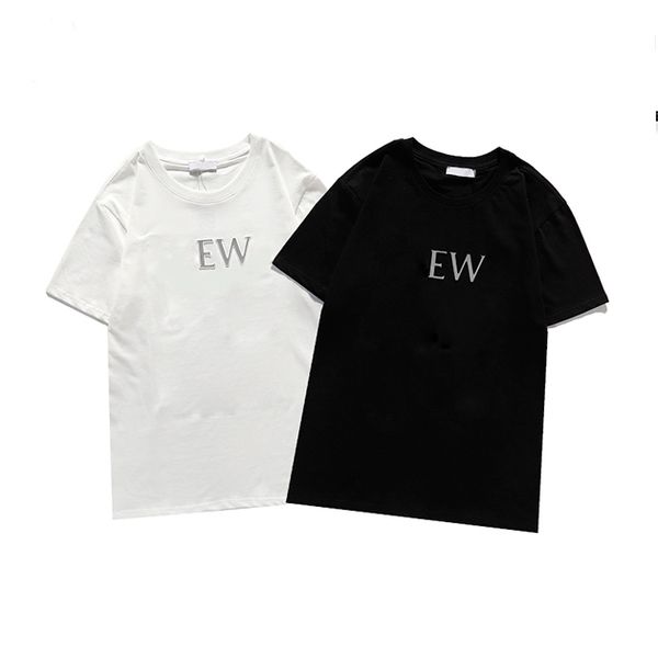 

2021 new men's and women's fashion designer t-shirt fashion interweave print short sleeve black and white fashion#01, White;black