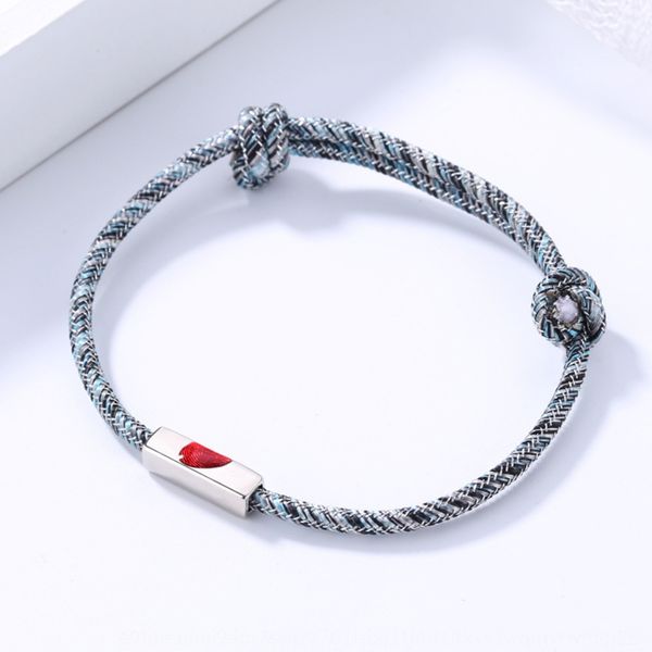 

lovers' braided rope bracelet fashion round magnet bell woven rope bracelet branded love jewelry for men and women a7ukr, Golden;silver