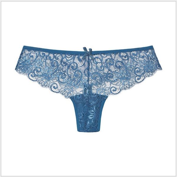

size new lace traceless underwear women's low waist comfortable cotton breathable hollow women's briefs, Black;pink