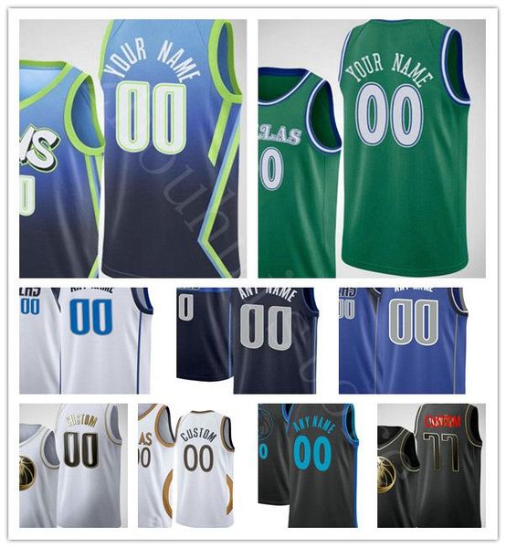 

custom men woman kids jason 5 kidd steve 13 nash 4 finley 5 j.j. barea 2 tyler bey 1 tyrell terry 77 doncic 6 porzingis printed shirts, Black;red