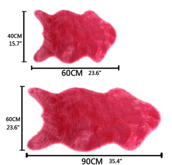 

5 colors wool sheepskin rug chair cover warm hairy carpet jllvya powerstore2012