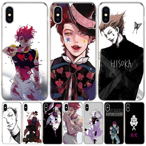 

43fgphone hisoka anime hunter case for iphone 11 12 mini pro xs max xr x 8 7 6 6s plus 2020 5 5s se cover shell coque