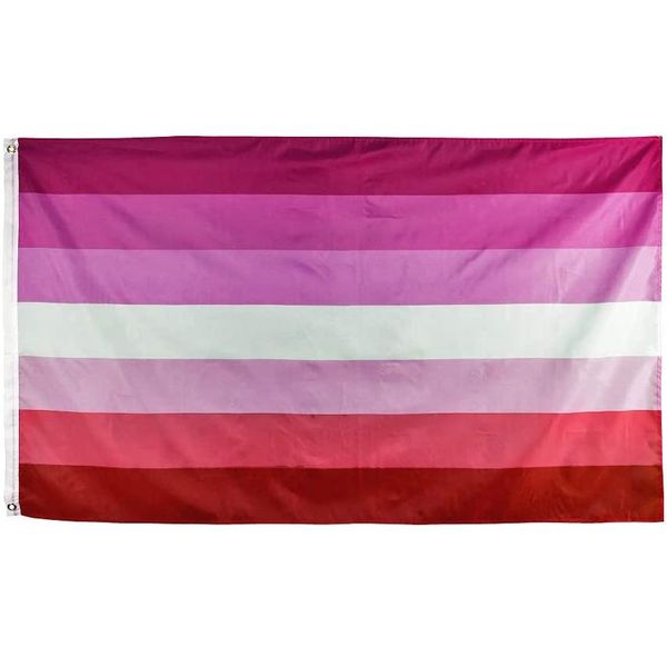 Flags Lesbian Pride Pan Sexual Flag 3x5 FT Banner 90x150см Фестиваль Партия Подарок 100D Полиэстер Печатная горячая распродажа!