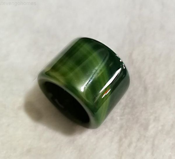 

a jade manufacturers goods green natural wrench widened increase agate men's ring wholesale, Silver