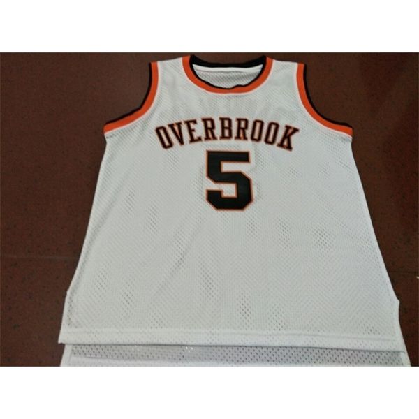 

custom 604 youth women vintage #5 wilt chamberlain overbrook basketball jersey size s-4xl or custom any name or number jersey, Black