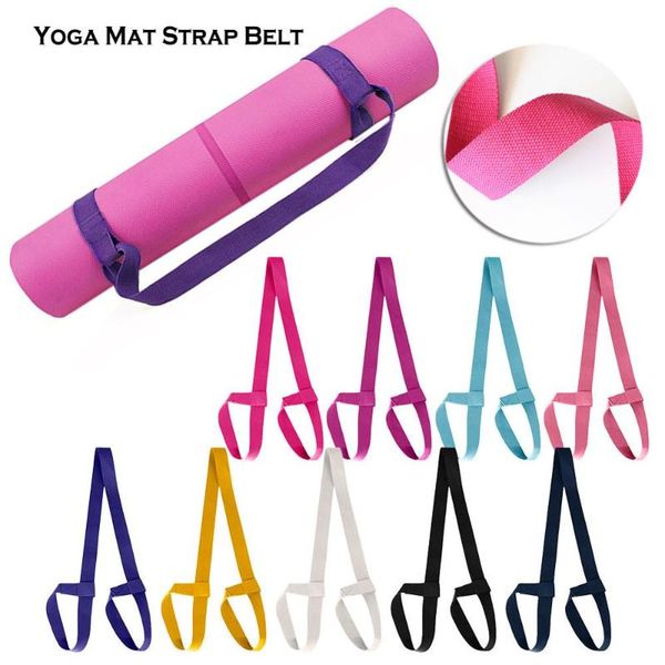 

yoga mat strap belt adjustable sports sling shoulder carry belt exercise stretch fitness elastic yoga