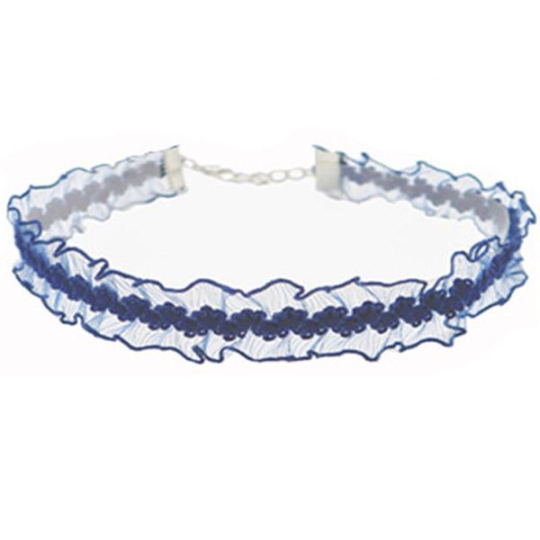 

chokers 1pc elegant women choker creative fashion lace flower decor clavicle necklace for ladies girls jewelry accessories, Golden;silver