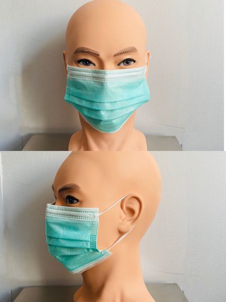 

моды женщина 3-слойный нетканый материал одноразового использования маски для лица