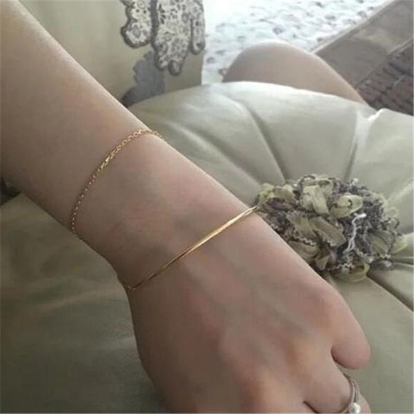 

joolim high end double layered bracelet stainless steel, Black