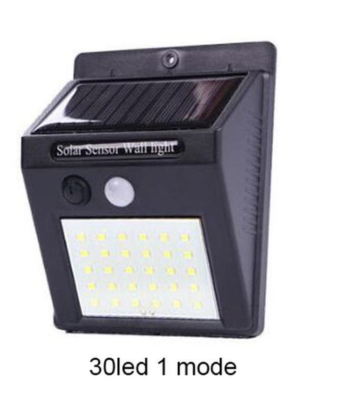 

20 30 48 led солнечный свет лампы открытый сада лампы украшение датчика движения pir ночь безопасности настенный светильник водонепроницаемы
