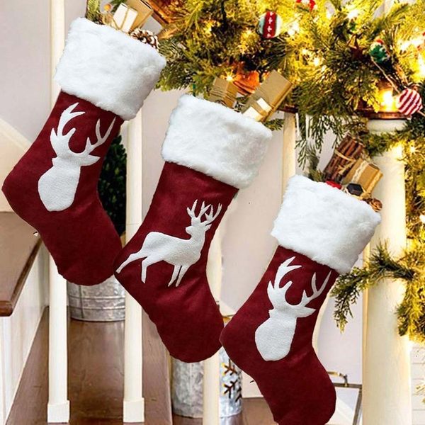 

kids tree santa gift ornament stocking christmas candy elk new year party prop socks xmas decoration