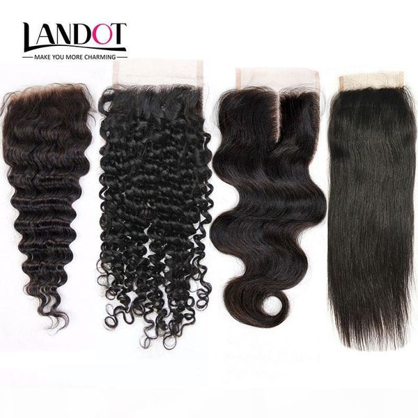 

brazilian virgin human hair lace closure peruvian malaysian indian cambodian mongolian body wave straight loose deep kinky curly closures, Black;brown
