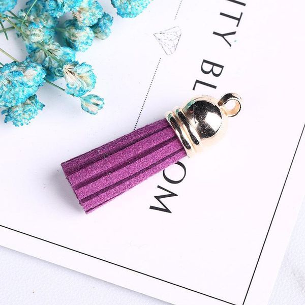 

20pcs lot suede tassel cords for earrings charms pendants 22 colors metal caps satin tassels for diy jewelry making materials h bbyurr