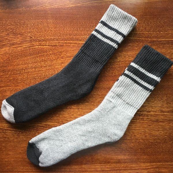 

si72e winter big 40-45 grey and business terry terry thickened double layer winter big 40-45 grey and socks business socks full full thicken, Black