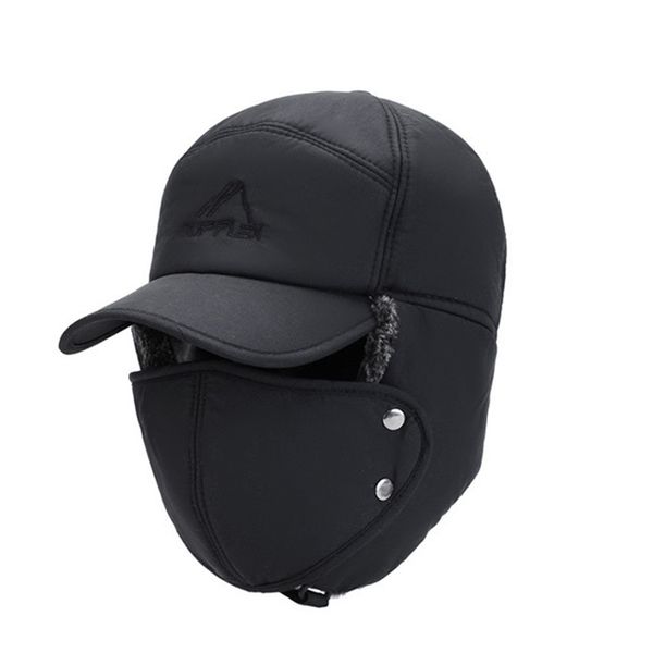 

thunderhead male autumn and winter korean version of the warm mask cap outdoor cycling cold ear protection cap, Blue;gray