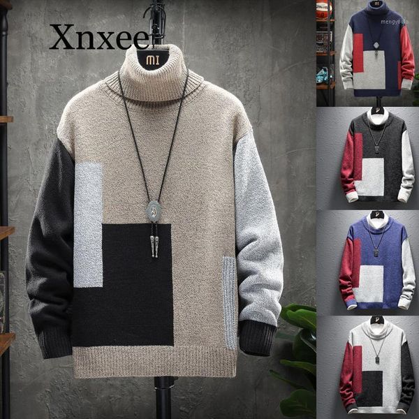 

turtleneck sweater men wool pullover mens sweaters stripe turtle neck male jumper casual thermal knit sweter1, White;black